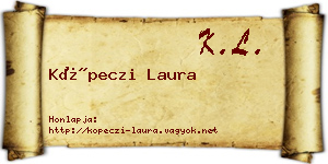 Köpeczi Laura névjegykártya